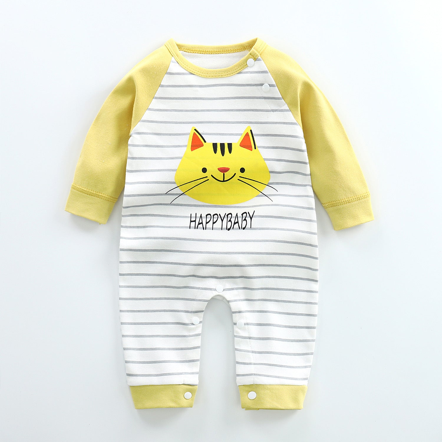 Long-sleeved Cotton Romper