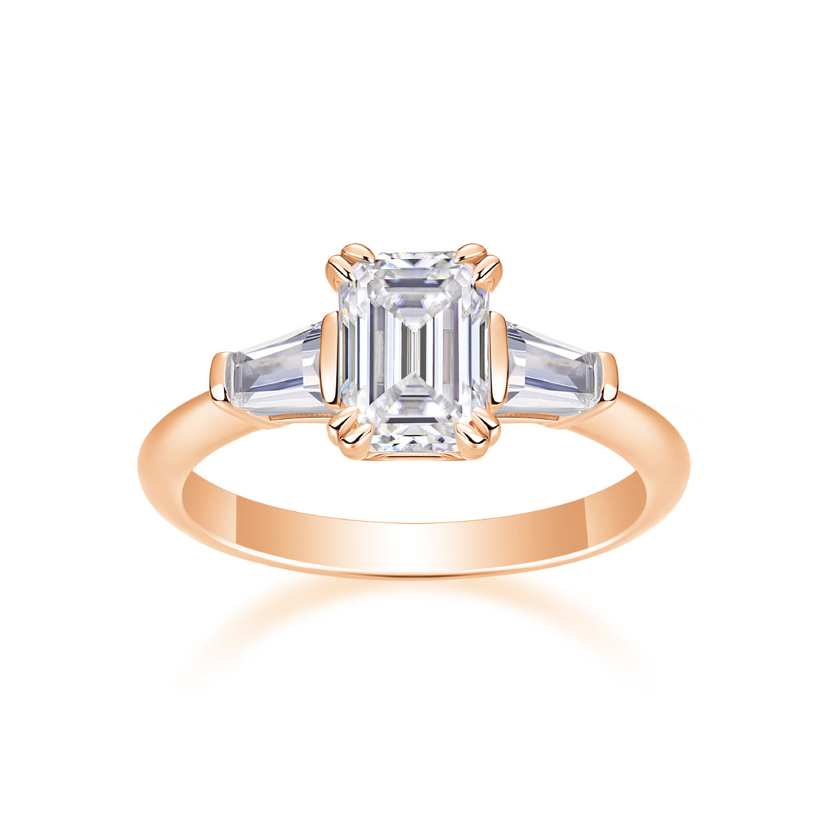 Contract - Set With Top-quality Moissanite S925 Silver And Platinum-plated Diamond Wedding Ring. The Ring Can Be Tested With A Diamond Pen In Gold And Rose Gold