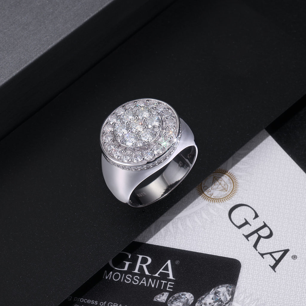Crown of Kings Moissanite Men’s Ring – S925 Platinum Plated | Diamond Sadaf