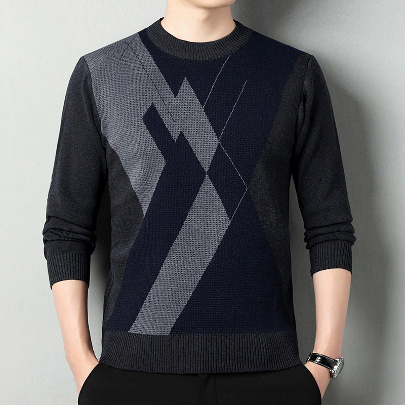 Men's Loose Round Neck Warm Sweater