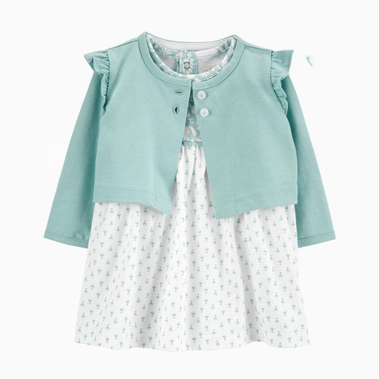 Two-Piece Printed Dresses In Europe And America