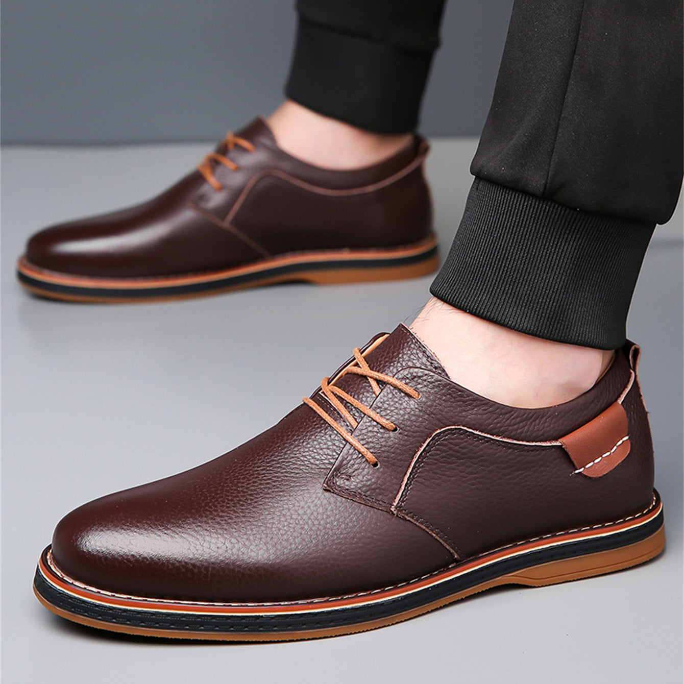 Leather Shoes Handmade Stitching