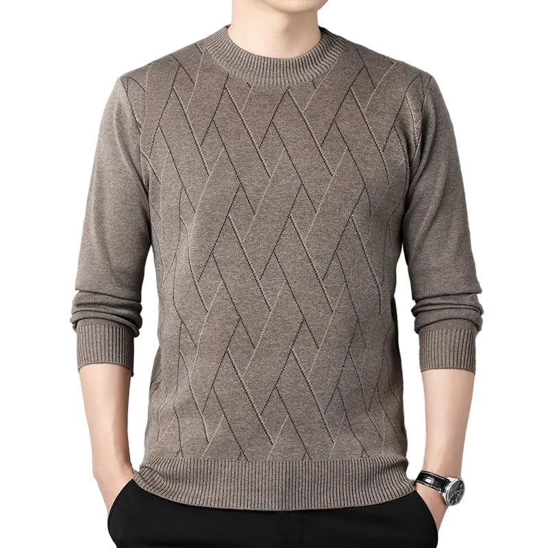 Men's Loose Round Neck Warm Sweater