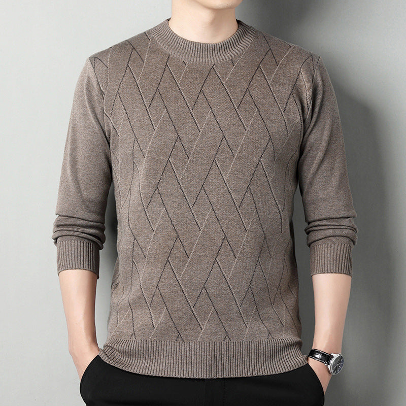 Men's Loose Round Neck Warm Sweater