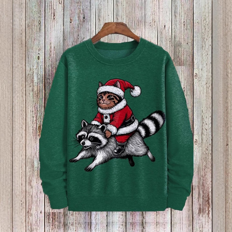 Mens Versatile Relaxed-fit Crewneck Pullover