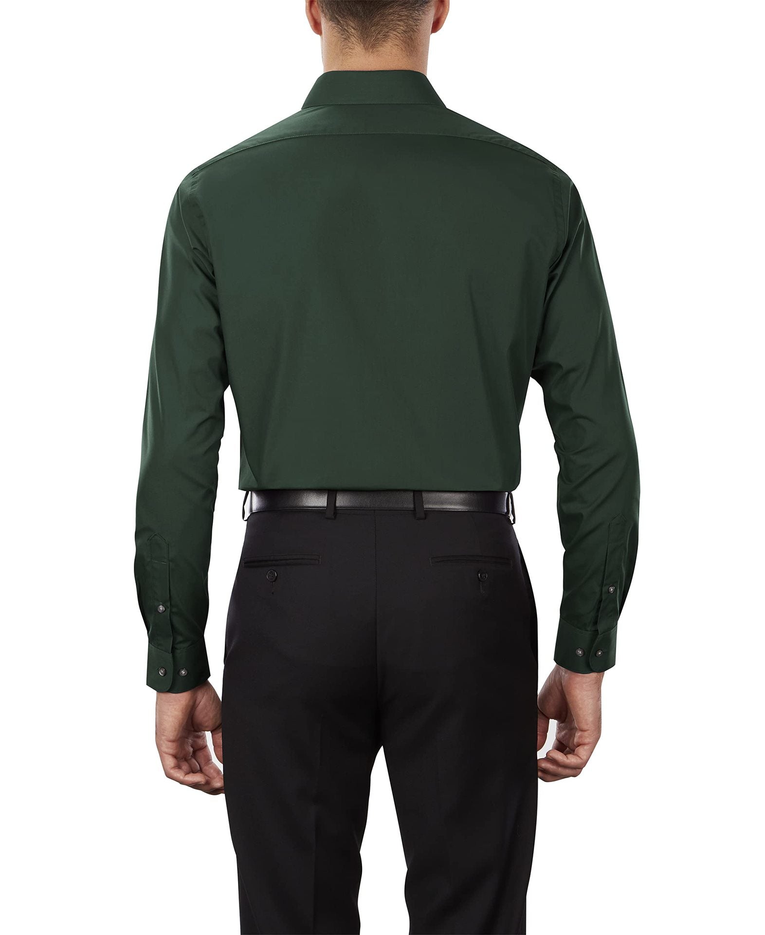 Men's White Shirt Formal Wear Solid Color