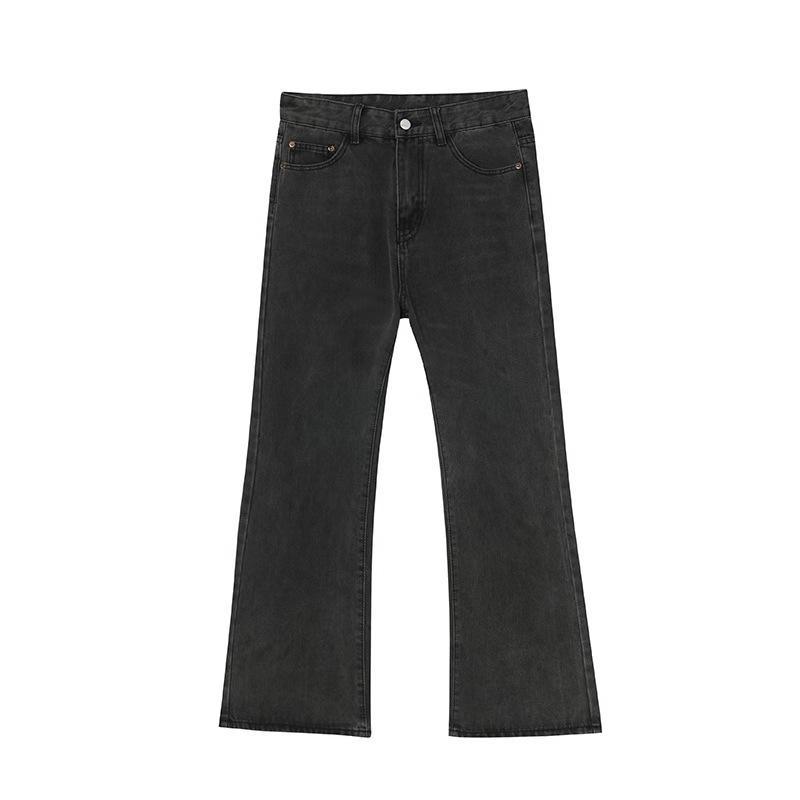 Versatile Basic Straight Fitted Boot-cut Jeans