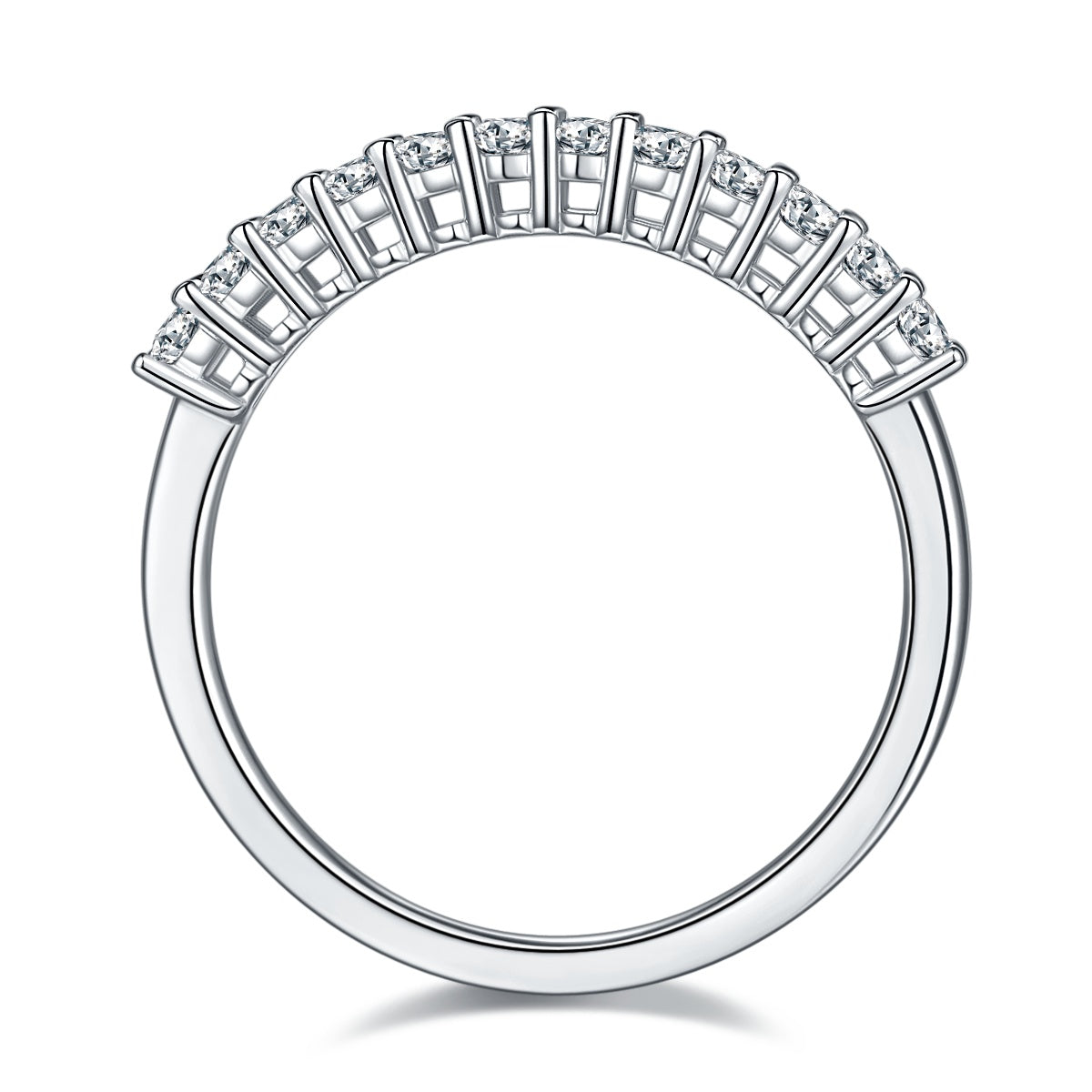 Light And Shadow Bloom - A Wedding Ring Set With Top-quality Moissanite S925 Silver And Platinum-plated Diamond Can Be Inspected With A Diamond Pen
