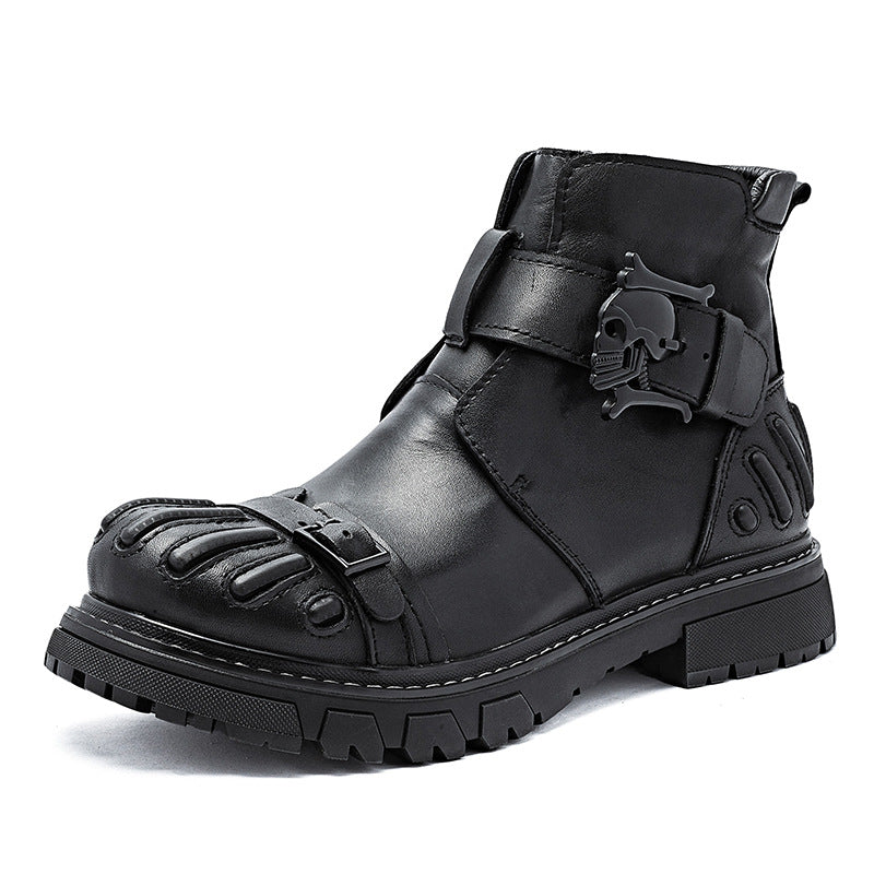 Punk Rock Tooling Machinery Car  Martin Boots
