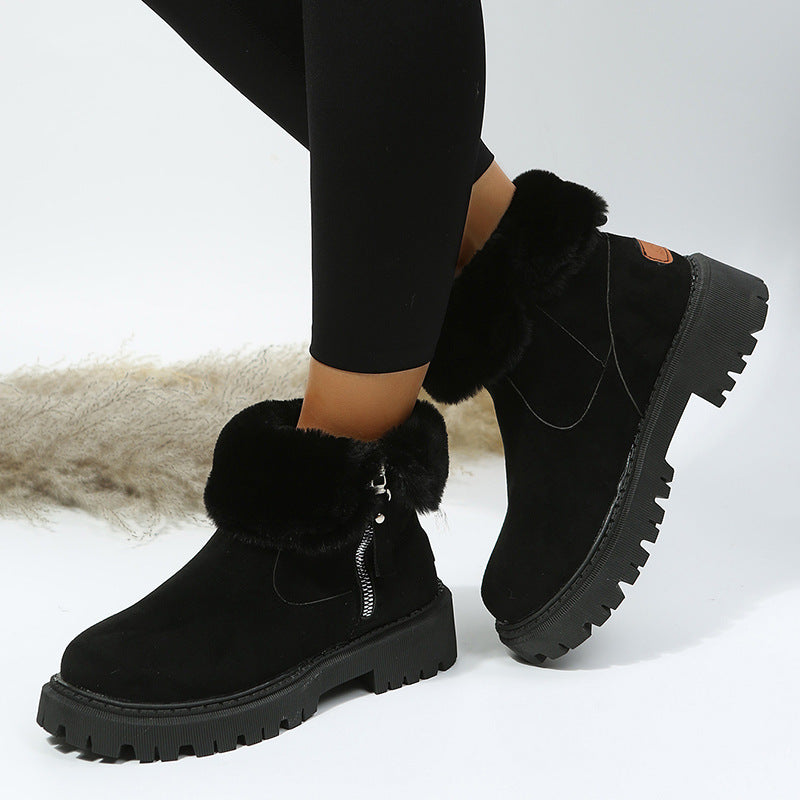 Velvet Snow Boots