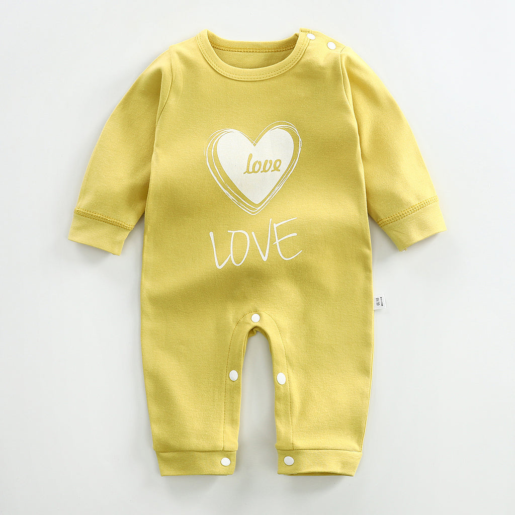 Long-sleeved Cotton Romper