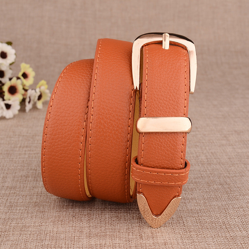 Paint Alloy Buckle Pant Belt