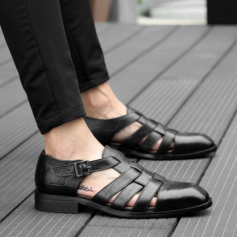 Men’s Hollow Business Formal Buckle Shoes