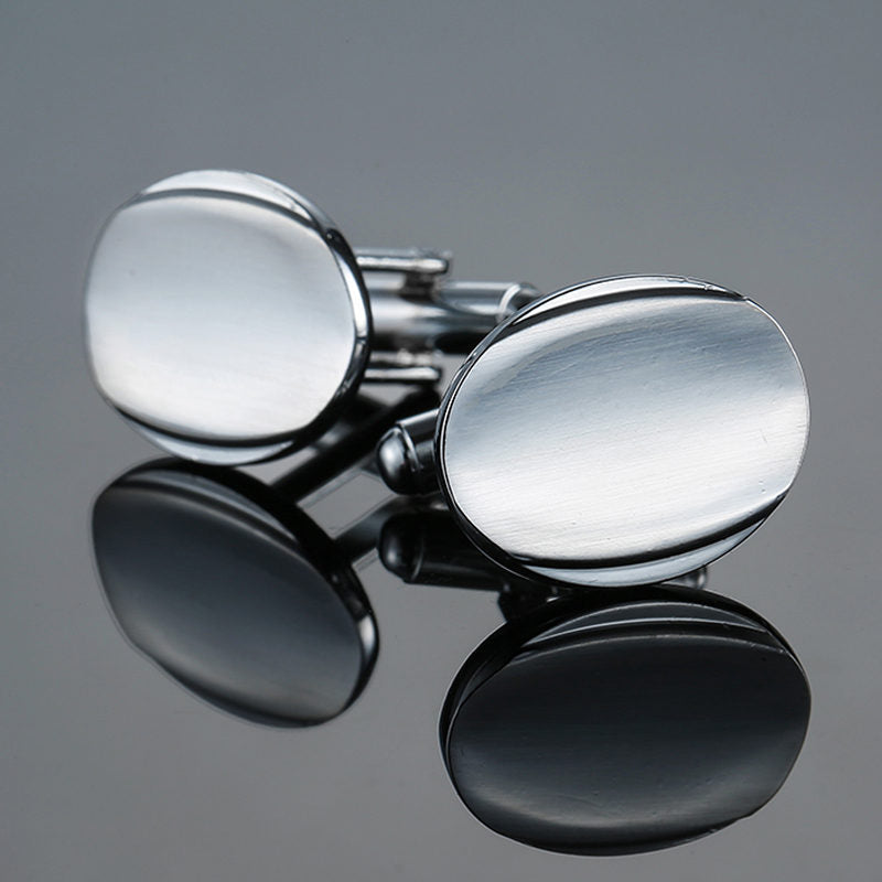Men Metal Copper Cufflinks- Diamond Sadaf