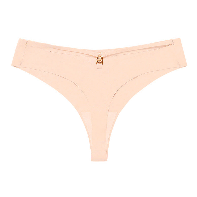 Silk One-piece Sports Underwear T-string