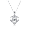 With You In My Heart - A Fashionable And Trendy Necklace Pendant Set With Top-quality Moissanite S925, Silver And Platinum-plated, Can Be Tested With A Diamond Pen