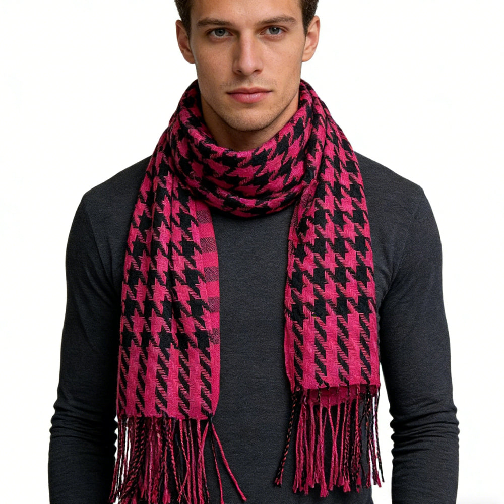 Jacquard Weave Traps Warmth Scarf ,