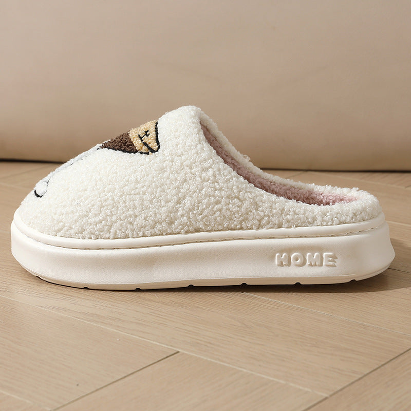 Thick-soled Warm Cotton Slippers