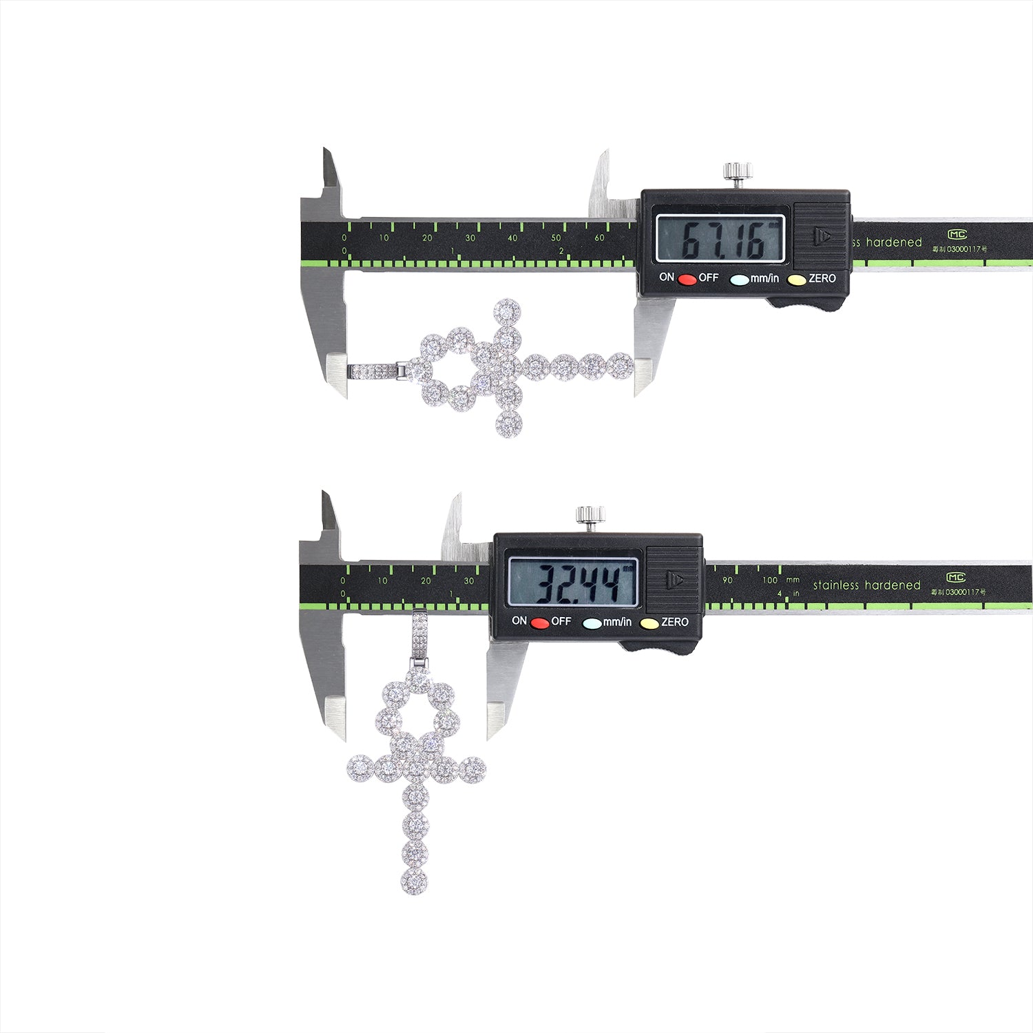 The Key To Holy Radiance - A Fashionable And Trendy Necklace Pendant Set With Top-quality Moissanite S925 In Silver And Platinum-plated. It Can Be Tested With A Diamond Pen