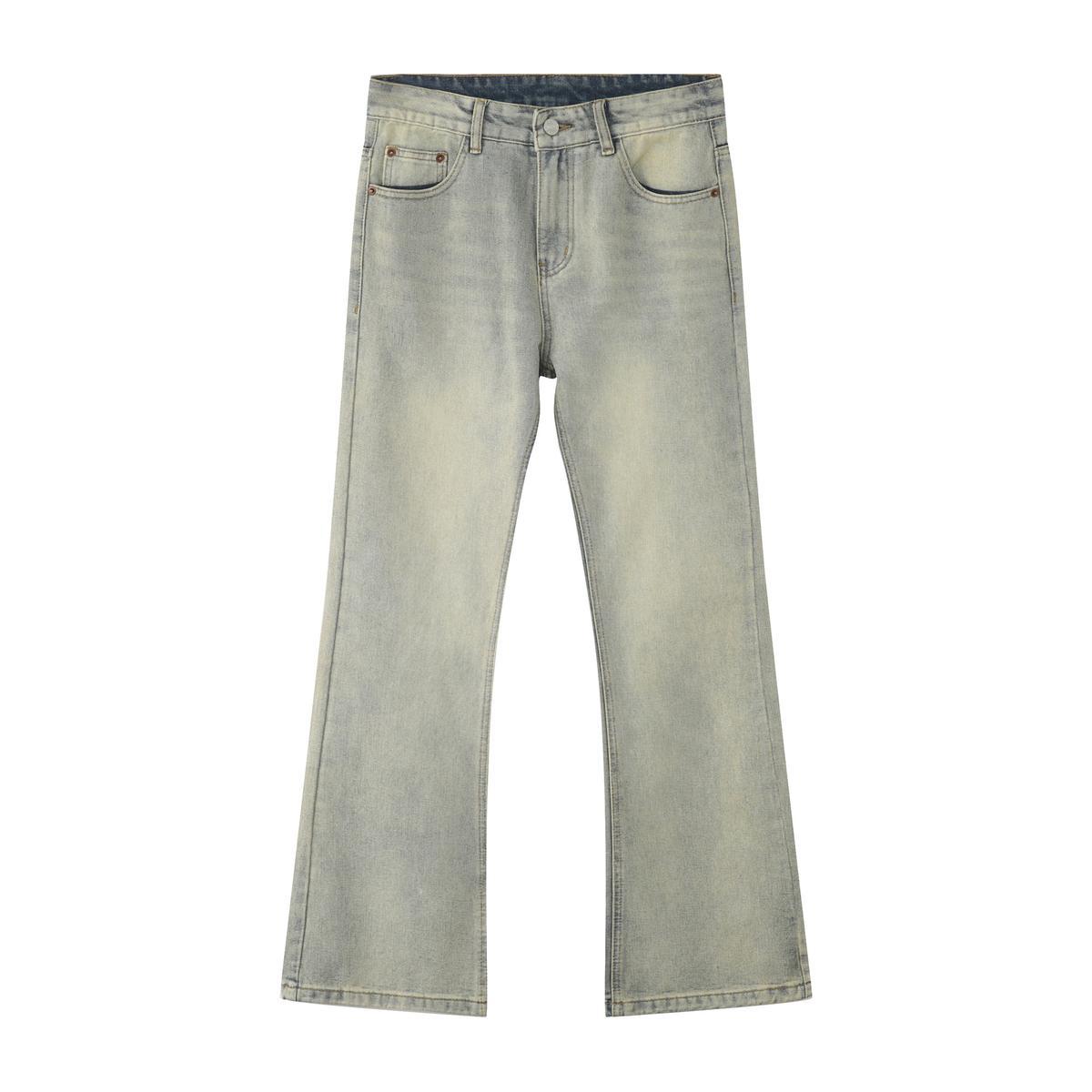 Versatile Basic Straight Fitted Boot-cut Jeans
