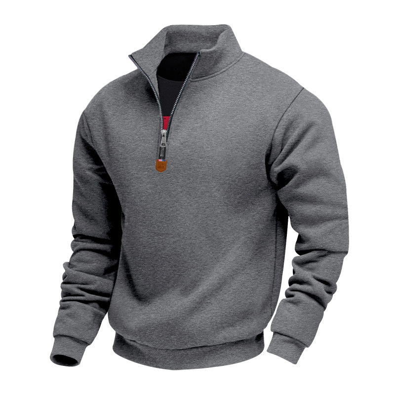 Long Sleeve Half-zip Sport Casual Sweatshirt