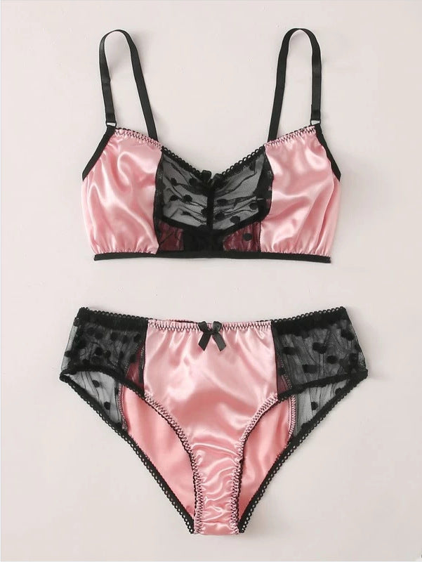 Lace Black Dot Strap  Underwear