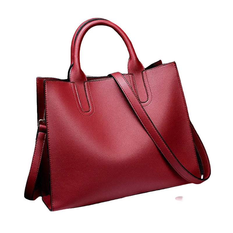 Handbag Large Capacity One Shoulder Messenger Bag Genuine Leather Ladies