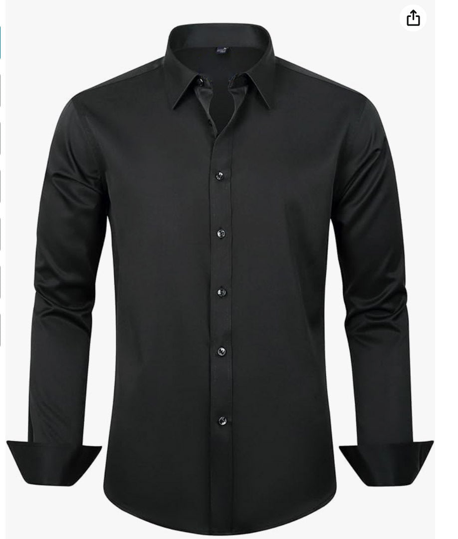 Men's Slim-fit Long-sleeve Business Casual Shirt