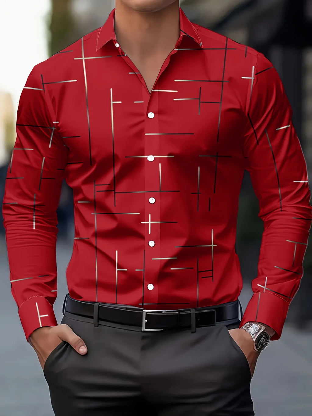 Men's Printed Fashion Casual Shirt