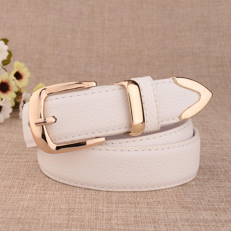 Paint Alloy Buckle Pant Belt