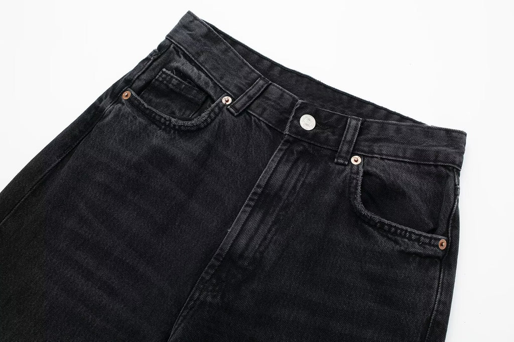 Maillard High Waist Loose Wide Legs Jeans