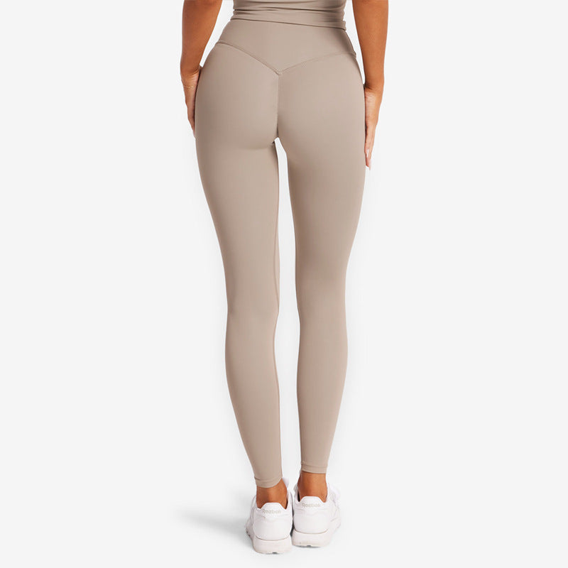 Long Hip Raise Shaping Fitness Waist Slimming Yoga Trousers For Women