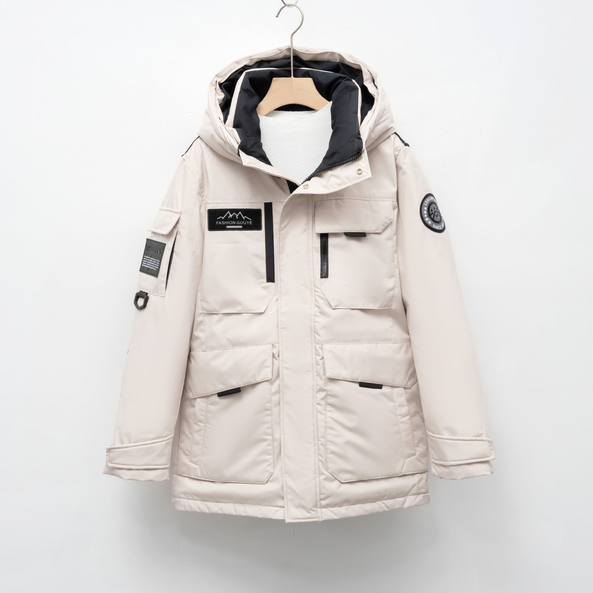 Hooded Workwear Parka Down Jacket For Women Winter