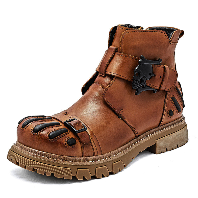 Punk Rock Tooling Machinery Car  Martin Boots