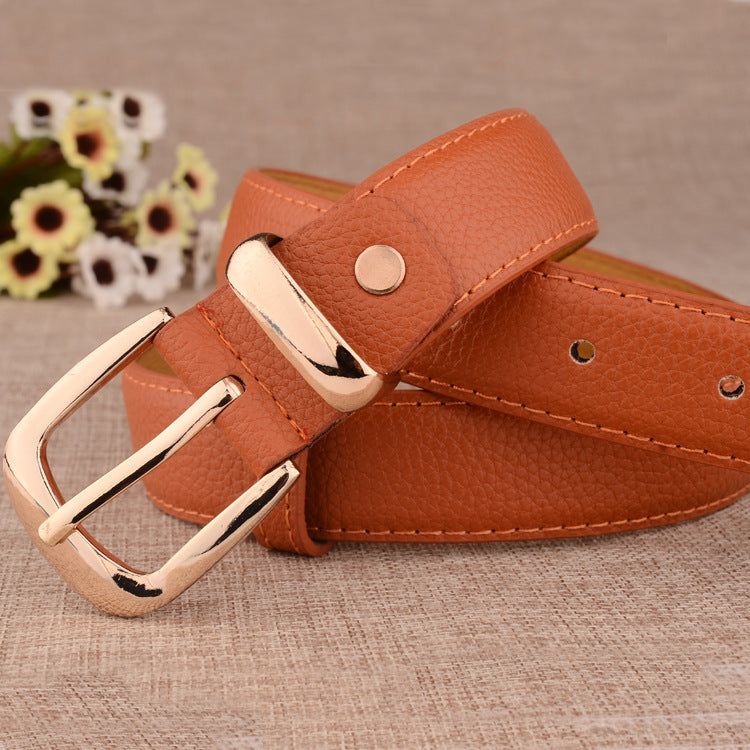 Paint Alloy Buckle Pant Belt