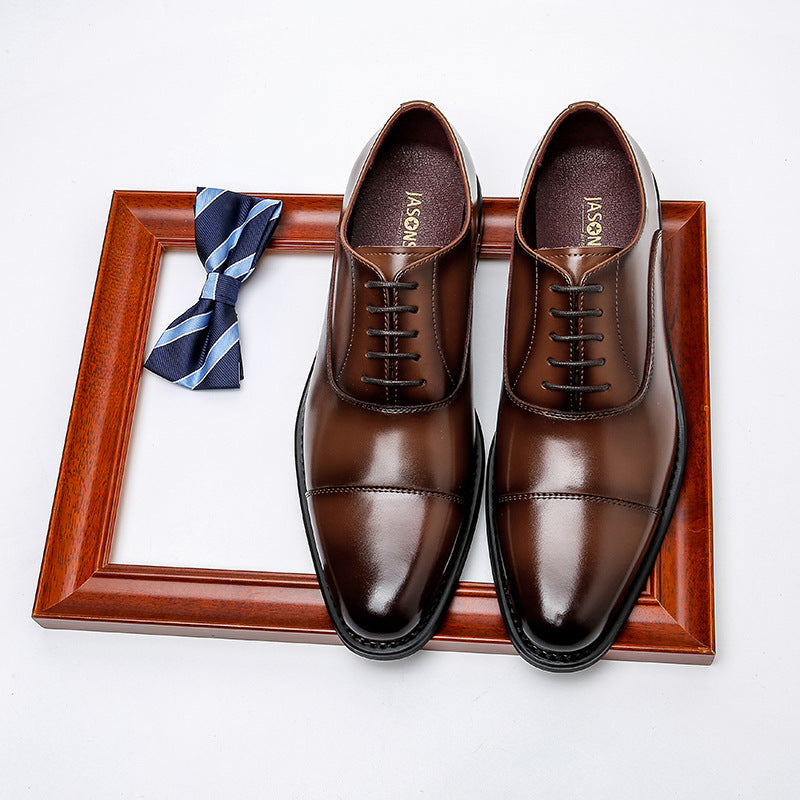 Men's Casual Leather Shoes Cowhide British Style