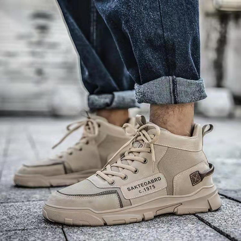 Lace-up Martin Boots Platform Canvas Shoes