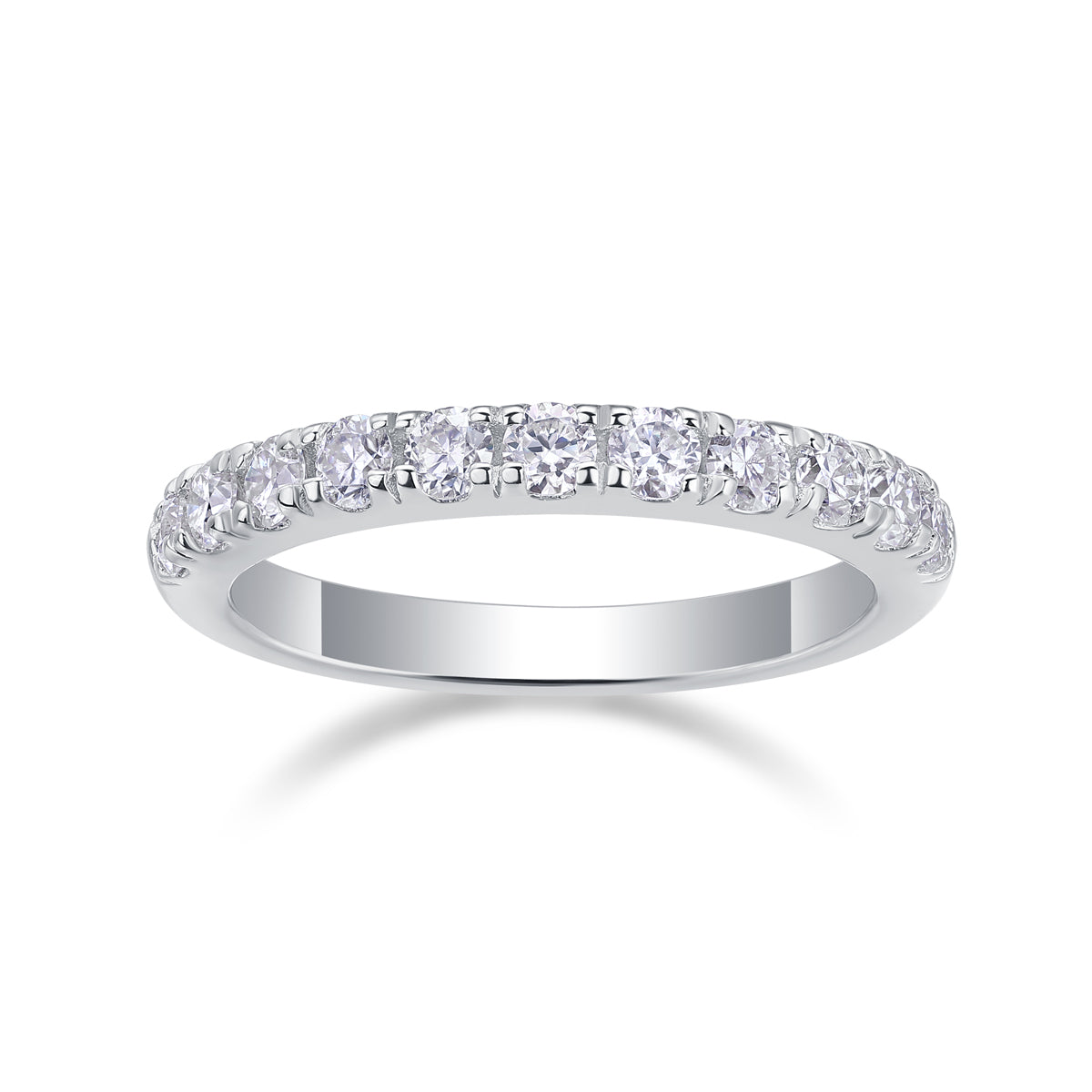 Parallel World - A Wedding Ring Set With Top-quality Moissanite S925 Silver And Platinum-plated Diamond Can Be Tested With A Diamond Pen. The Ring Is In Gold And Rose Gold
