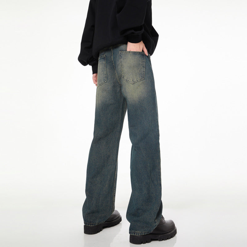 Men's Loose Straight Mop Pants