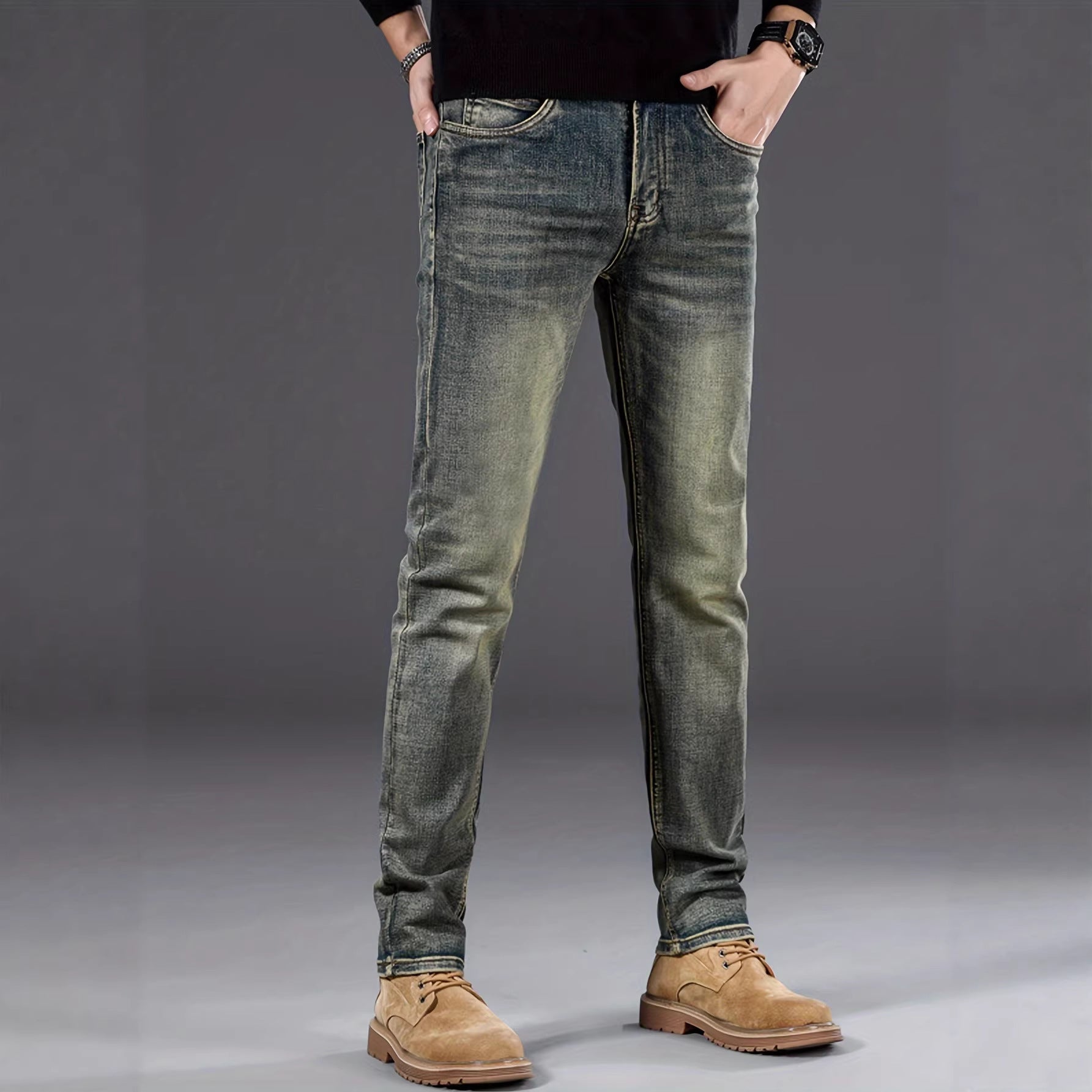 Casual Stretch Slimming Blue Skinny Jeans