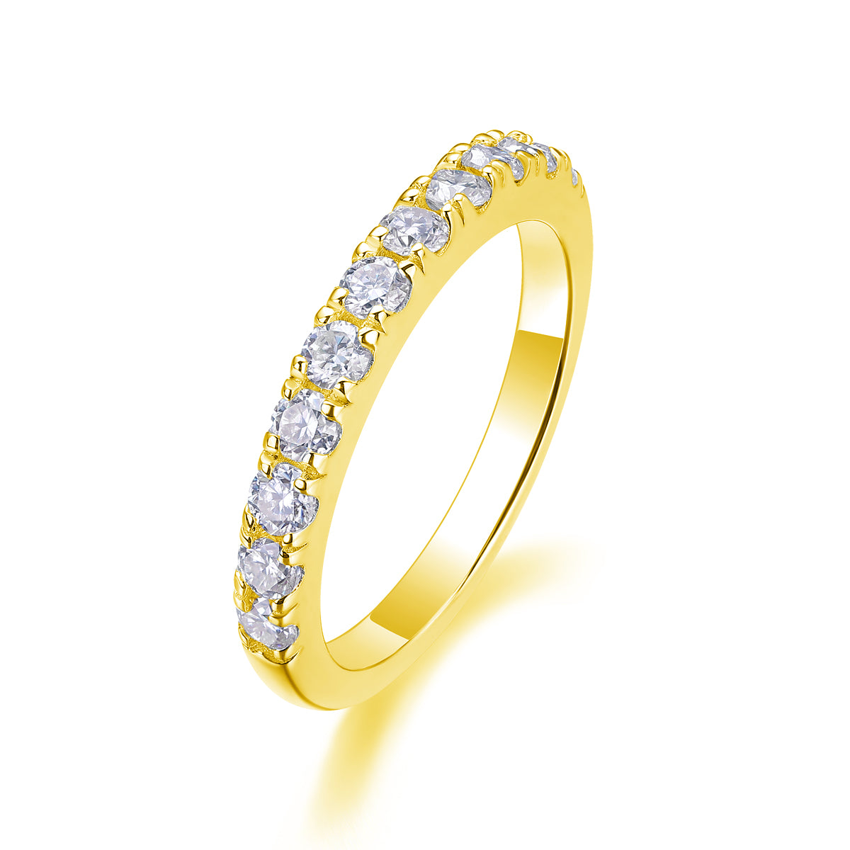 Parallel World - A Wedding Ring Set With Top-quality Moissanite S925 Silver And Platinum-plated Diamond Can Be Tested With A Diamond Pen. The Ring Is In Gold And Rose Gold