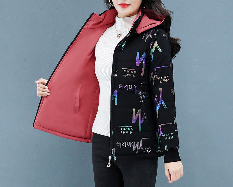 Women's Double-sided Down Cotton-padded Jacket Winter