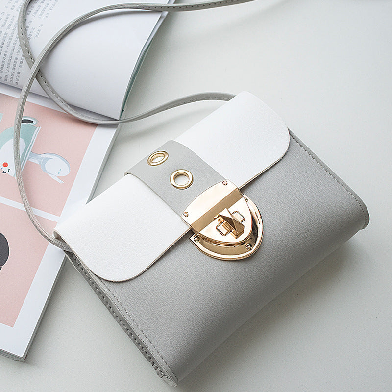 Ladies' Lock Bag One Shoulder And A Mobile Phone