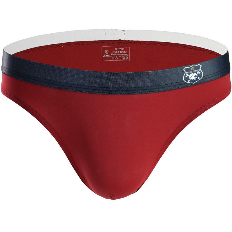 Men's Ice Silk High Elastic Nylon Briefs