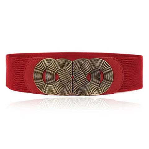 Retro Elastic Wide Belt