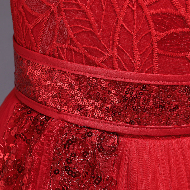 3D Lace Flower Girl  Dress
