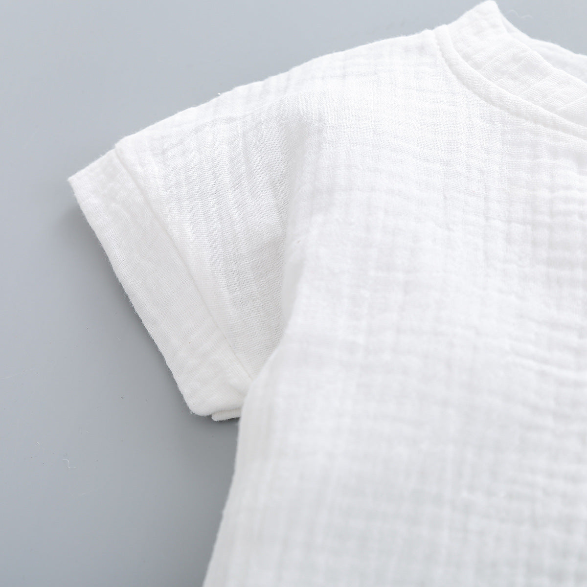 Pullover Top Plus Shorts Suit Cotton