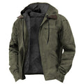 Men's Fleece-Lined Zip Pocket Jacket Coat