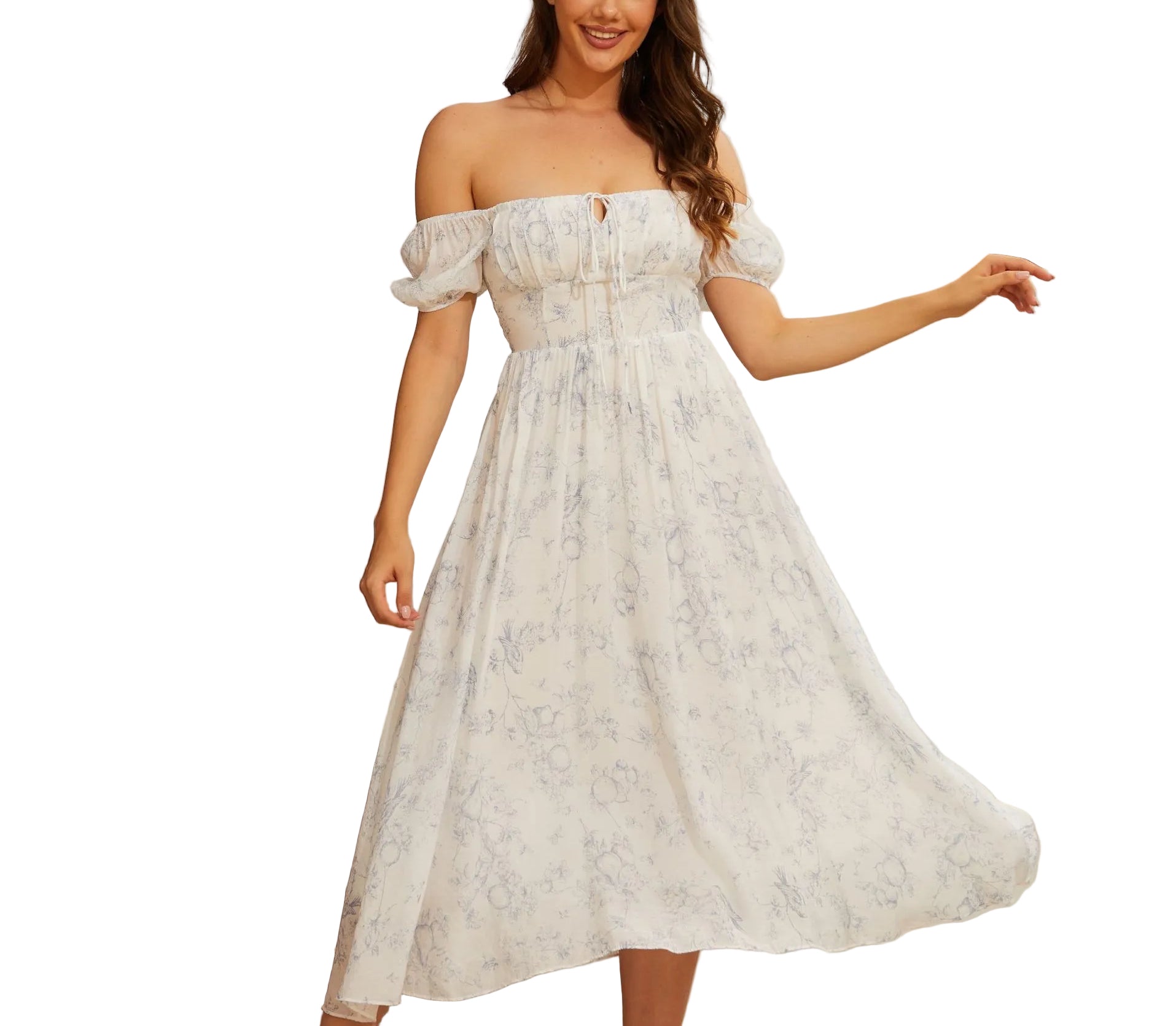 Short Sleeve Mid-length Dress