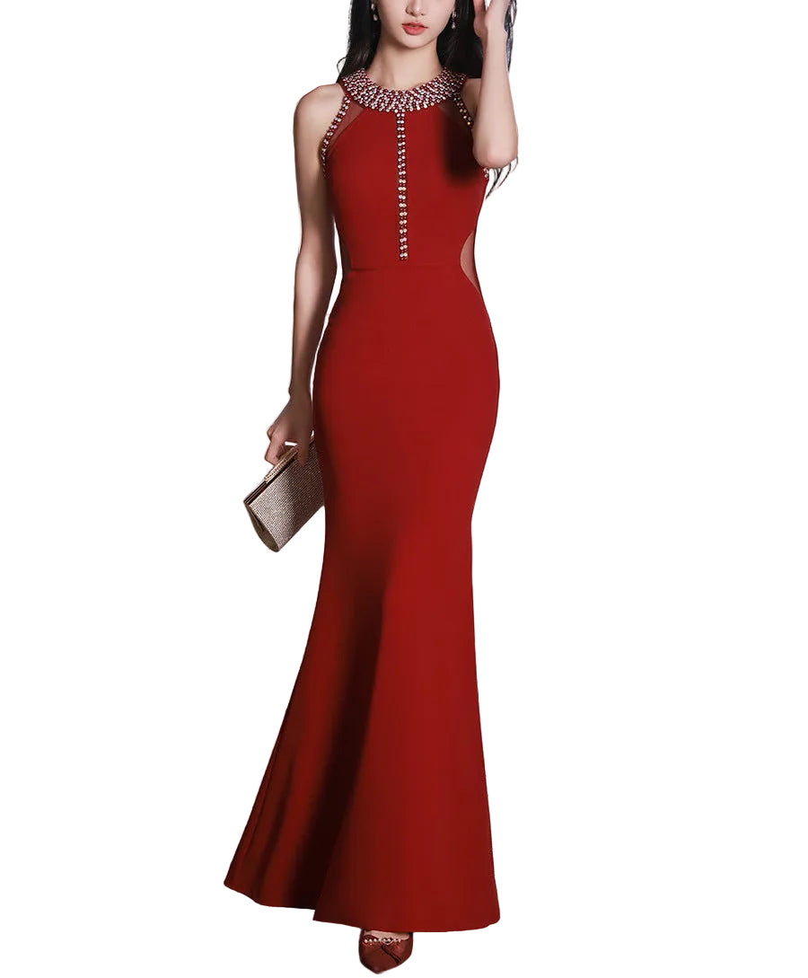 Valentine day Fishtail Gown Dress